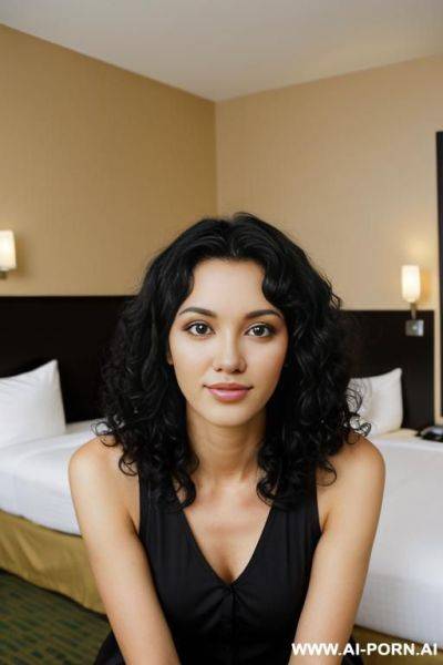 Medium woman, curly black hair - ai-porn.ai on pornsimulated.com