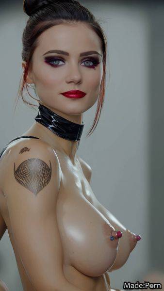 Latex babe gymnast dark piercing fishnet bottomless AI porn - made.porn on pornsimulated.com