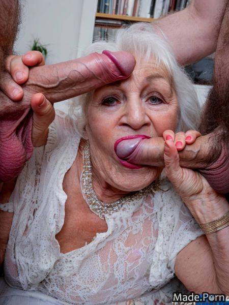 Skinny long fingernails deepthroat woman piercing lipstick blowjob AI porn - made.porn on pornsimulated.com