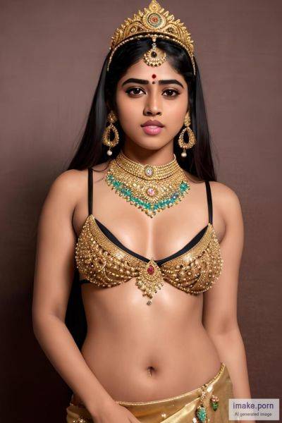 Indian girl Megha akash with crown and black cat ears with gold... - imake.porn - India on pornsimulated.com