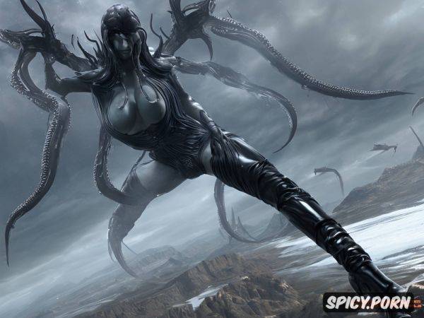 Xenomorph tentacles aggressively copulating with woman, aliens movie - spicy.porn on pornsimulated.com