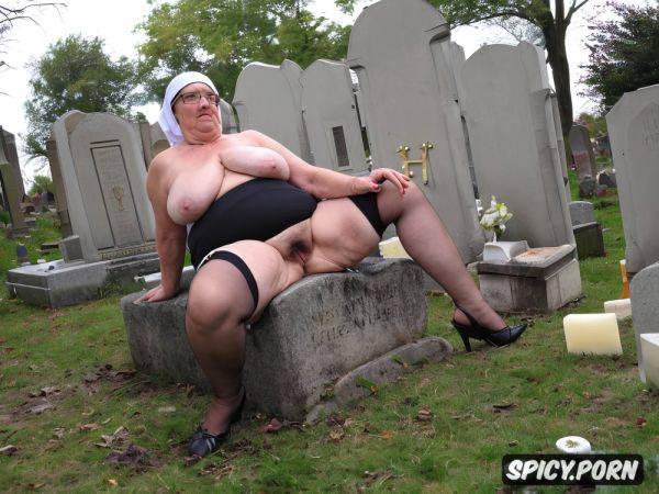 Grave with headstone in a cemetery macromastia, insane, pussy gape - spicy.porn on pornsimulated.com