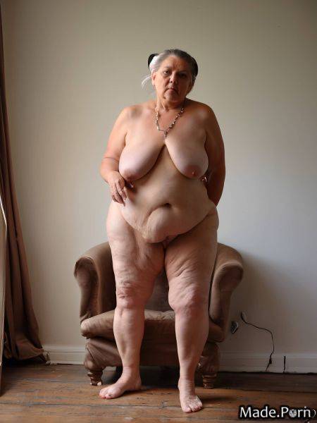 White hair gigantic boobs thick thighs collar skinny hairy thick AI porn - made.porn on pornsimulated.com