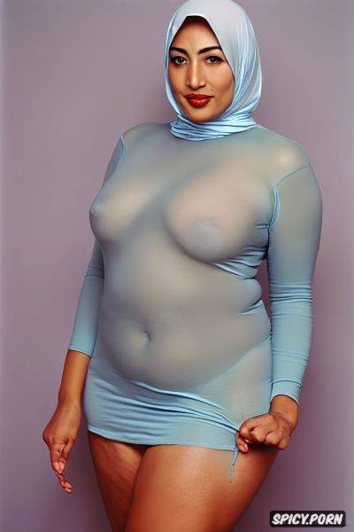 Hijab, solid pastel color background, see through, hyper high quality - spicy.porn on pornsimulated.com