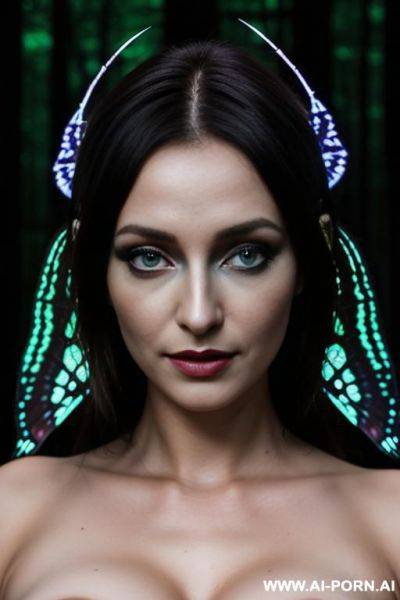 (fairy queen) (moth wings) (dark forest) - ai-porn.ai on pornsimulated.com