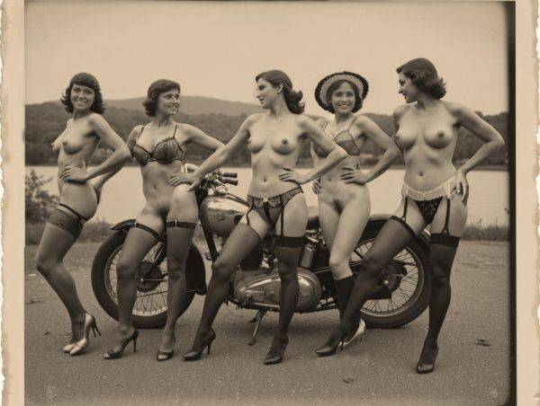 Photos of motorcycles found in attic of newly purchased house...1930? - xgroovy.com on pornsimulated.com