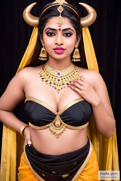 Indian girl with devil horns and gold crown and jewels wearing... - imake.porn - India on pornsimulated.com