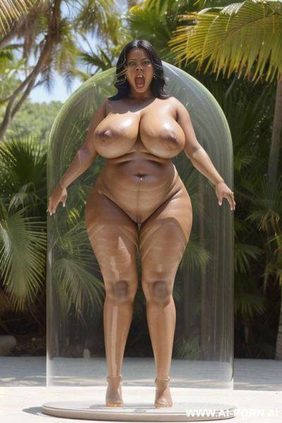 Ultra realistic, ((very beautiful face)), ((saggy saggy natural huge boobs)), veiny tits, huge areolas, huge puffy nipples, full body naked, ((full body view)), (((hour-glass figure))), thick-bodied, - ai-porn.ai on pornsimulated.com