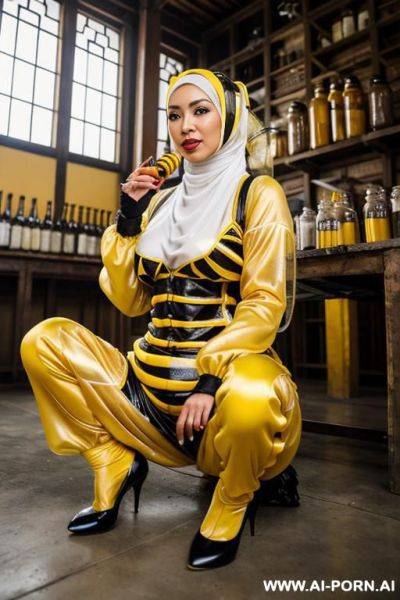 Indonesian woman using only hijab gets creampied - ai-porn.ai - Indonesia on pornsimulated.com