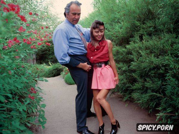 Real natural colors expressive characters embossed image high quality sly uncle puts his hand deep between thin open wide a lot legs under skirt of the tiny niece with her middle up for she - spicy.porn on pornsimulated.com