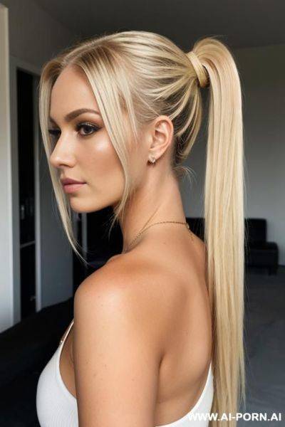 Blonde, 0s ponytail - ai-porn.ai on pornsimulated.com