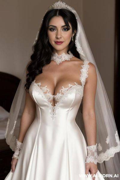 Bride, in a wedding dress, show tits, show pussy, hairy pussy, ((black trimmed hair pussy)), ((black pubic hair pussy)), ((black trimmed pubic hair pussy)), ((cameltoe pussy)), ((show perfect pussy)) - ai-porn.ai on pornsimulated.com