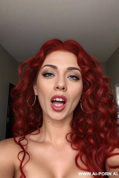 Curly long hair red - ai-porn.ai on pornsimulated.com