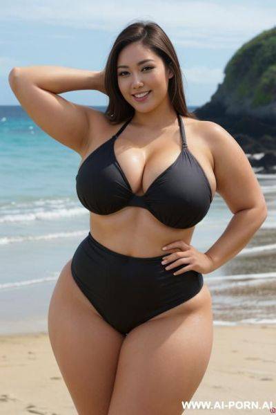 Random color swimwear, wide thighs, thick thighs, very wide thighs, very thick thighs - ai-porn.ai on pornsimulated.com