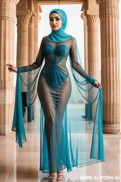 Hot hijab arab egypt woman with transparent dress - ai-porn.ai on pornsimulated.com