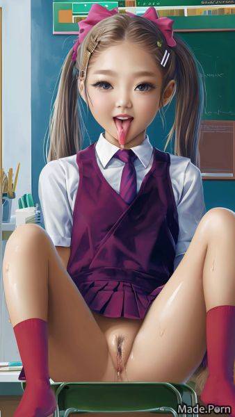 High socks purple 18 athlete woman shaved perfect body AI porn - made.porn on pornsimulated.com