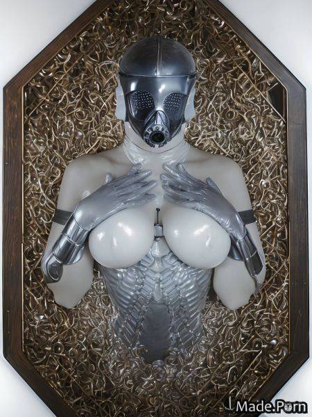 Chainmail slutty pussy fucking aluminum laboratory silver metal AI porn - made.porn on pornsimulated.com