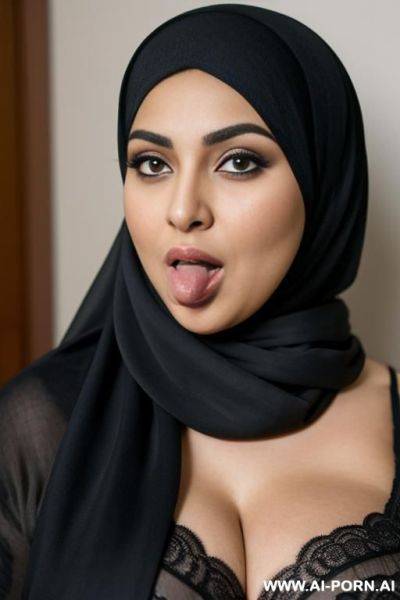 Fat persian woman in hijab fuck mouth - ai-porn.ai - Iran on pornsimulated.com