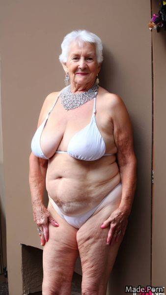 White big hips bikini creepy standing saggy tits white hair AI porn - made.porn on pornsimulated.com