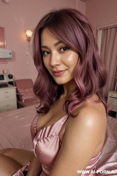 Elaborate very long bridal hair, sugar date, pretty look, tanned, big glossy eyes, sparkly, - ai-porn.ai on pornsimulated.com