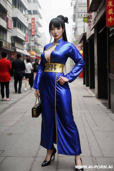 The chinese woman from the street fighter game in her typical outfit - ai-porn.ai - China on pornsimulated.com