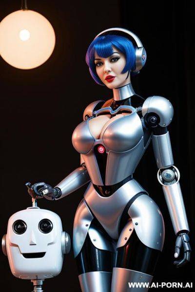 Funny robot, cartoon, parody, robot that has a short circuit, a malfunction - ai-porn.ai on pornsimulated.com