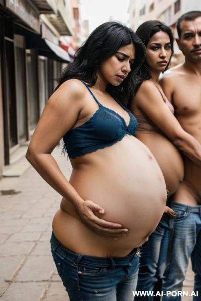 Indian mom blowjob with three american guys in front of their man - ai-porn.ai - Usa - India on pornsimulated.com