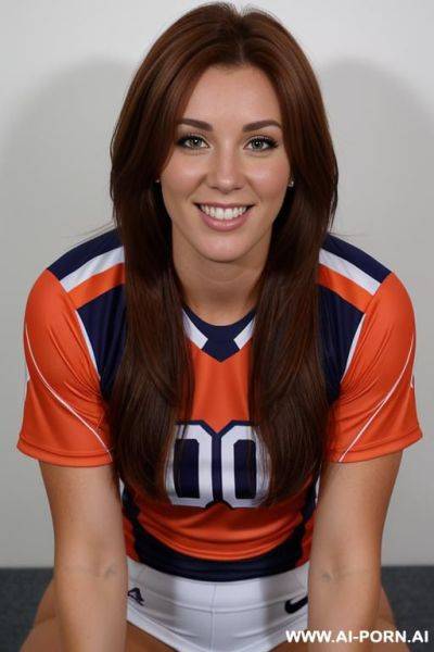 Field hockey jersey. facing the camera. full body view. - ai-porn.ai on pornsimulated.com