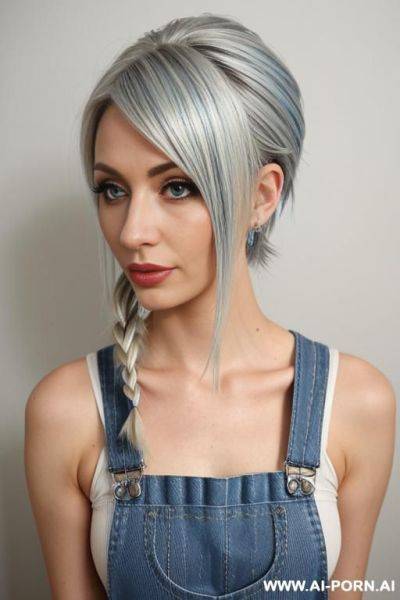 Woman blue overalls - ai-porn.ai on pornsimulated.com