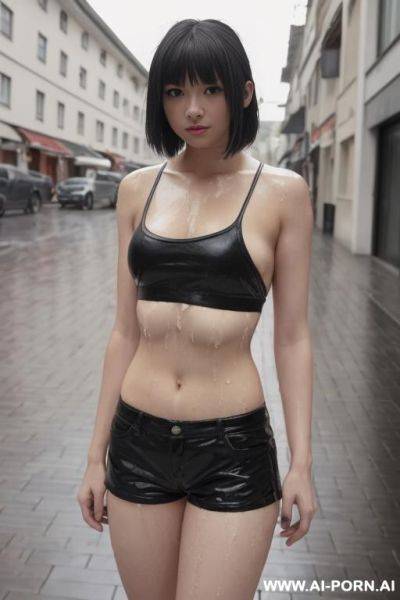 (rain), (wet), short shorts - ai-porn.ai on pornsimulated.com