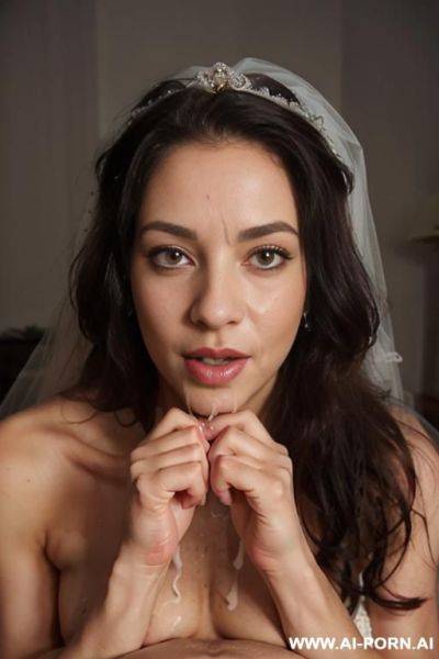 Draw a female who is approximately 35 years old, h 178 centimeters, brown wavy long hair, m cup breast, no clothes on the breast, wearing a red girdling, underneath the waist is a blue - ai-porn.ai on pornsimulated.com