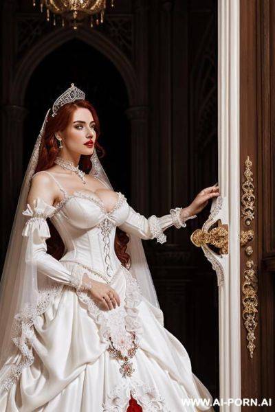 Tight clothes, silk, silk clothes, frill, frilly clothes, frilly, overflowing cleavage, - ai-porn.ai on pornsimulated.com