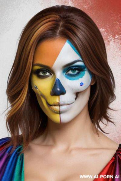 Russia flag skull - ai-porn.ai on pornsimulated.com