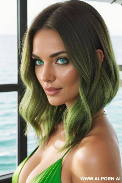 (bright green eyes) (sun kissed hair) - ai-porn.ai on pornsimulated.com