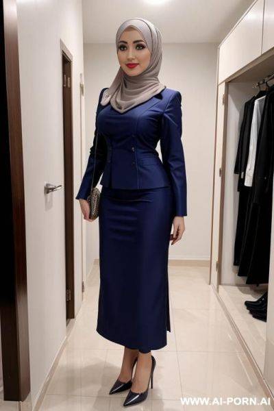 Princess naked wear hijab on stand full body - ai-porn.ai on pornsimulated.com