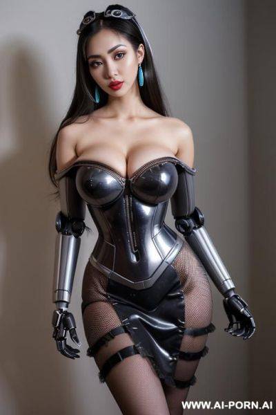 (big eyes) (((ahegao))) ((sexy pose)) (photoshoot) ((gorgeous model)) (((full lips))) (hoop earrings) (hair accessory) ((seductive)) (submissive) (((hourglass figure))) (adjusting hair) (long flowing hair) - ai-porn.ai on pornsimulated.com