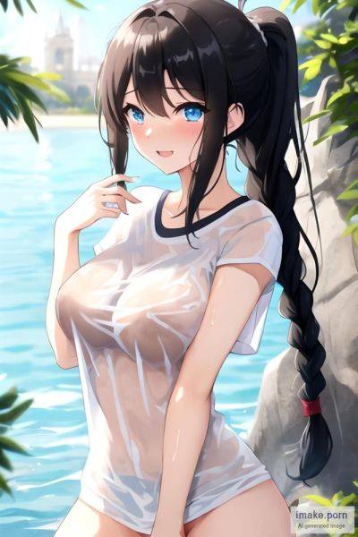 Wet Shirt (LORA), T-shirt, Single Girl, Standing, Teen 18+,... - imake.porn on pornsimulated.com