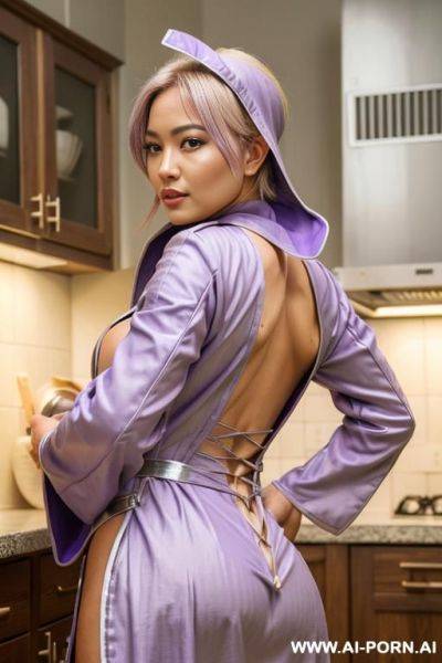 Blonde, big round ass, rear view - ai-porn.ai on pornsimulated.com