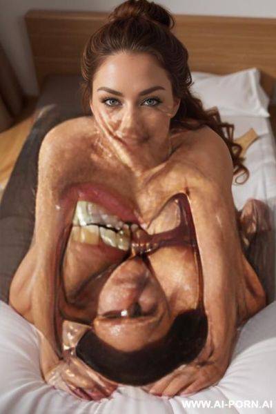 (((woman laying down on her back))) (((buxom bimbo))) bra, (((ftv))) ideal woman ((fit physique)) pretty face, perfectly symmetrical facial features, firm round boobs, hourglass figure, wide hips, - ai-porn.ai on pornsimulated.com