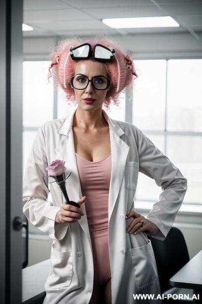 White lab coat science room - ai-porn.ai on pornsimulated.com