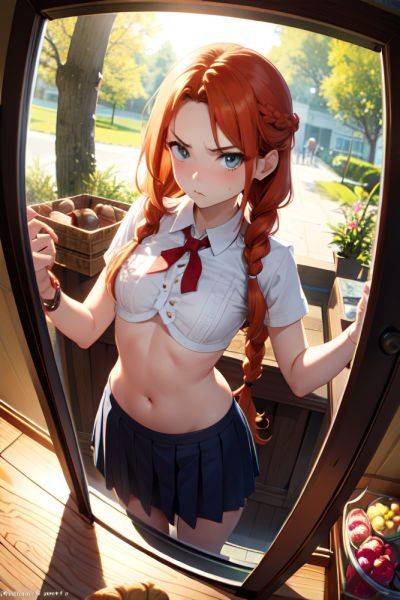 Anime Skinny Small Tits 18 Age Angry Face Ginger Braided Hair Style Light Skin Mirror Selfie Cave Front View Gaming Schoolgirl 3665374482621525081 - AI Hentai - aihentai.co on pornsimulated.com
