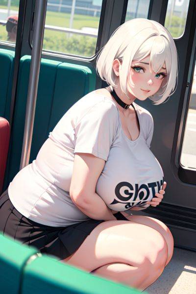 Anime Chubby Huge Boobs 70s Age Happy Face White Hair Pixie Hair Style Light Skin Crisp Anime Bus Close Up View Bending Over Goth 3667148734132491050 - AI Hentai - aihentai.co on pornsimulated.com
