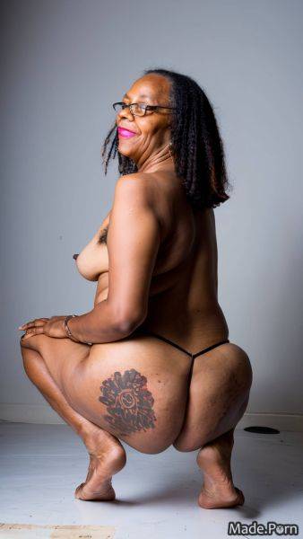 Spreading ass nude looking back hairy glasses thong woman AI porn - made.porn on pornsimulated.com