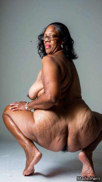 Spreading ass tall squatting big ass barefoot looking back photo studio AI porn - made.porn on pornsimulated.com