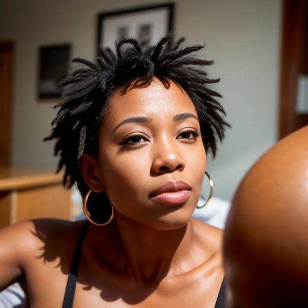 Black people, ,woman,twenties,(RAW photo, best quality, masterpiece:1.1), (realistic, photo-realistic:1.2), ultra-detailed, ultra high res, physically-based rendering,(adult:1.5) - pornmake.ai on pornsimulated.com