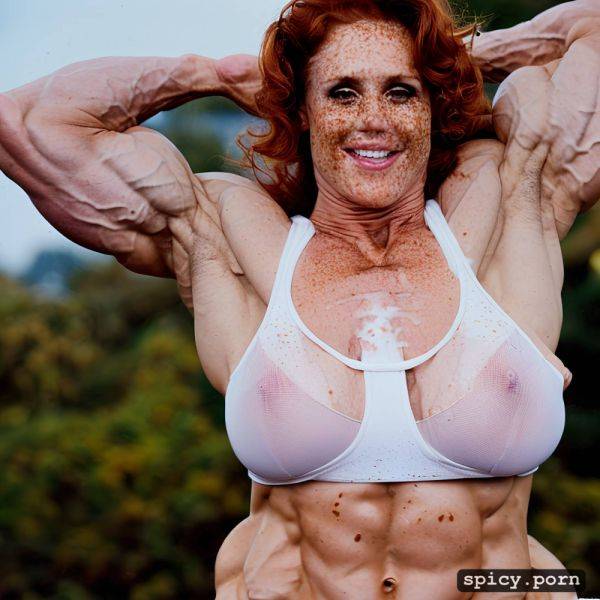 Narrow waist1 8 female bodybuilder1 8 only women natural red hair - spicy.porn on pornsimulated.com