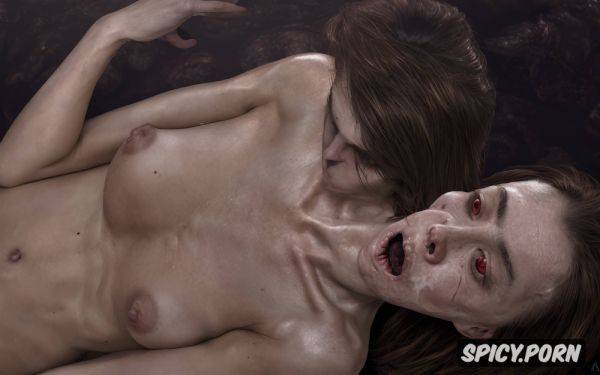 Horror alien worm inside pussy brown hair and eyes in missionary position - spicy.porn - Russia on pornsimulated.com
