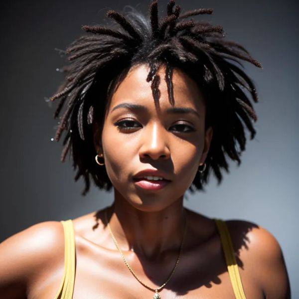 Black people, ,woman,twenties,(RAW photo, best quality, masterpiece:1.1), (realistic, photo-realistic:1.2), ultra-detailed, ultra high res, physically-based rendering,(adult:1.5) - pornmake.ai on pornsimulated.com