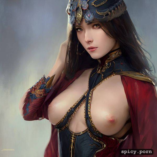 Diamond heraldic symbol symmetrical shoulders art by john collier and albert aublet and krenz cushart and artem demura and alphonse mucha - spicy.porn - China on pornsimulated.com