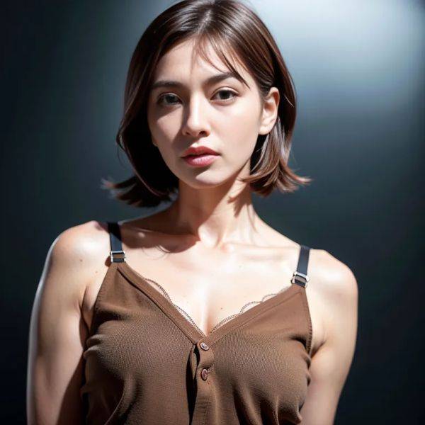 ,woman,thirties,(RAW photo, best quality, masterpiece:1.1), (realistic, photo-realistic:1.2), ultra-detailed, ultra high res, physically-based rendering,short hair,brown hair,(adult:1.5) - pornmake.ai on pornsimulated.com